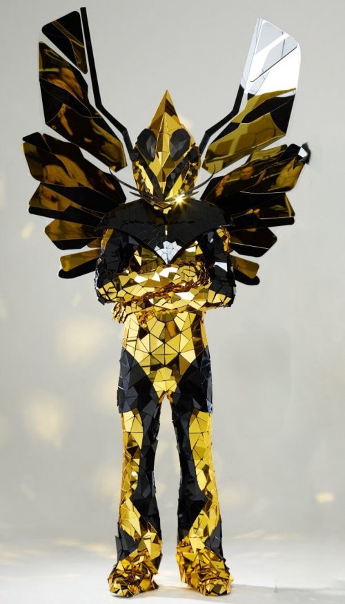 Gold and Black Mirror Dragonfly Costume