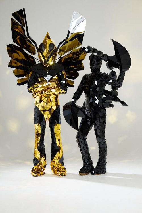 Mirror Dragonfly and Black Scorpion Suits