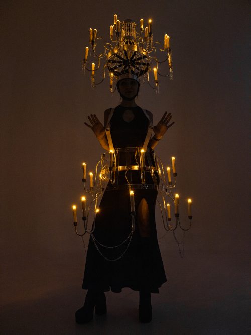 Chandelier Dress with LED Candles by ETERESHOP