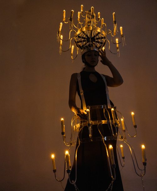 LED Candles Chandelier Dress