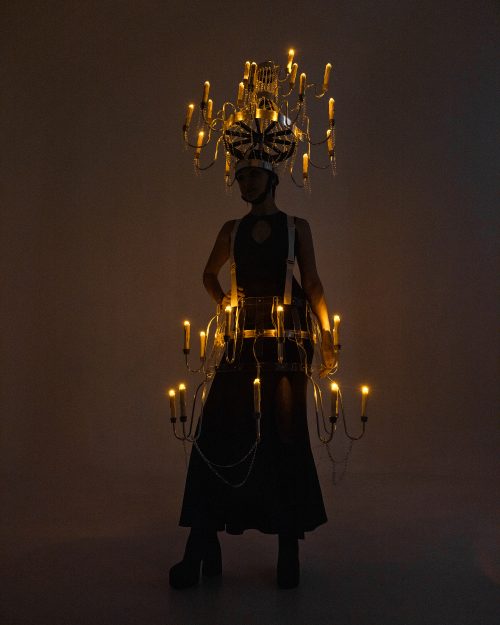 LED Chandelier Costume Light-Up Chandelier Dress by ETERESHOP