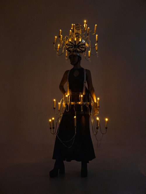 LED Chandelier Costume Light-Up Chandelier Dress by ETERESHOP