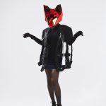 Red & Silver 3D Animal Fox Mask