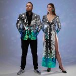 Silver Mirror Costumes for Men and Women ETERESHOP Design