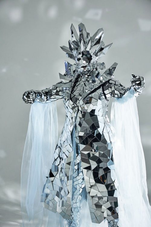 Silver Mirror Snow Queen Costume