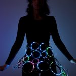 Smart LED Corset Made of Glowing Circles